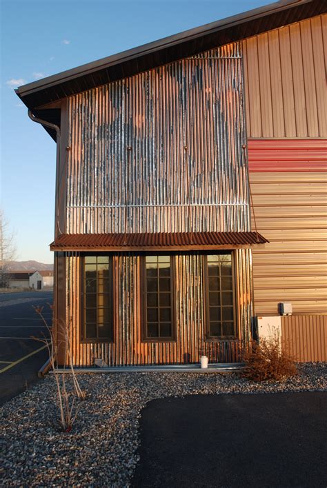 corrugated steel siding on house